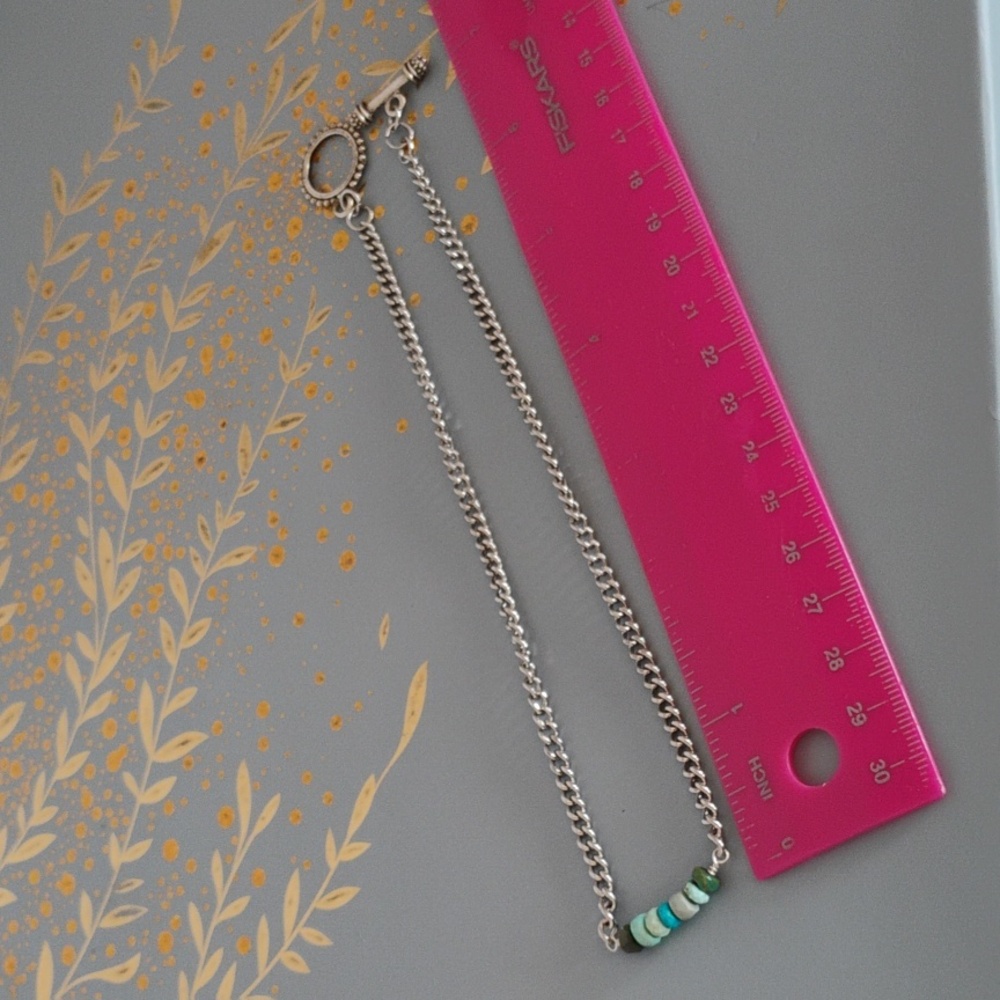 Kingman Turquoise Choker Necklace - Picture 4 of 9